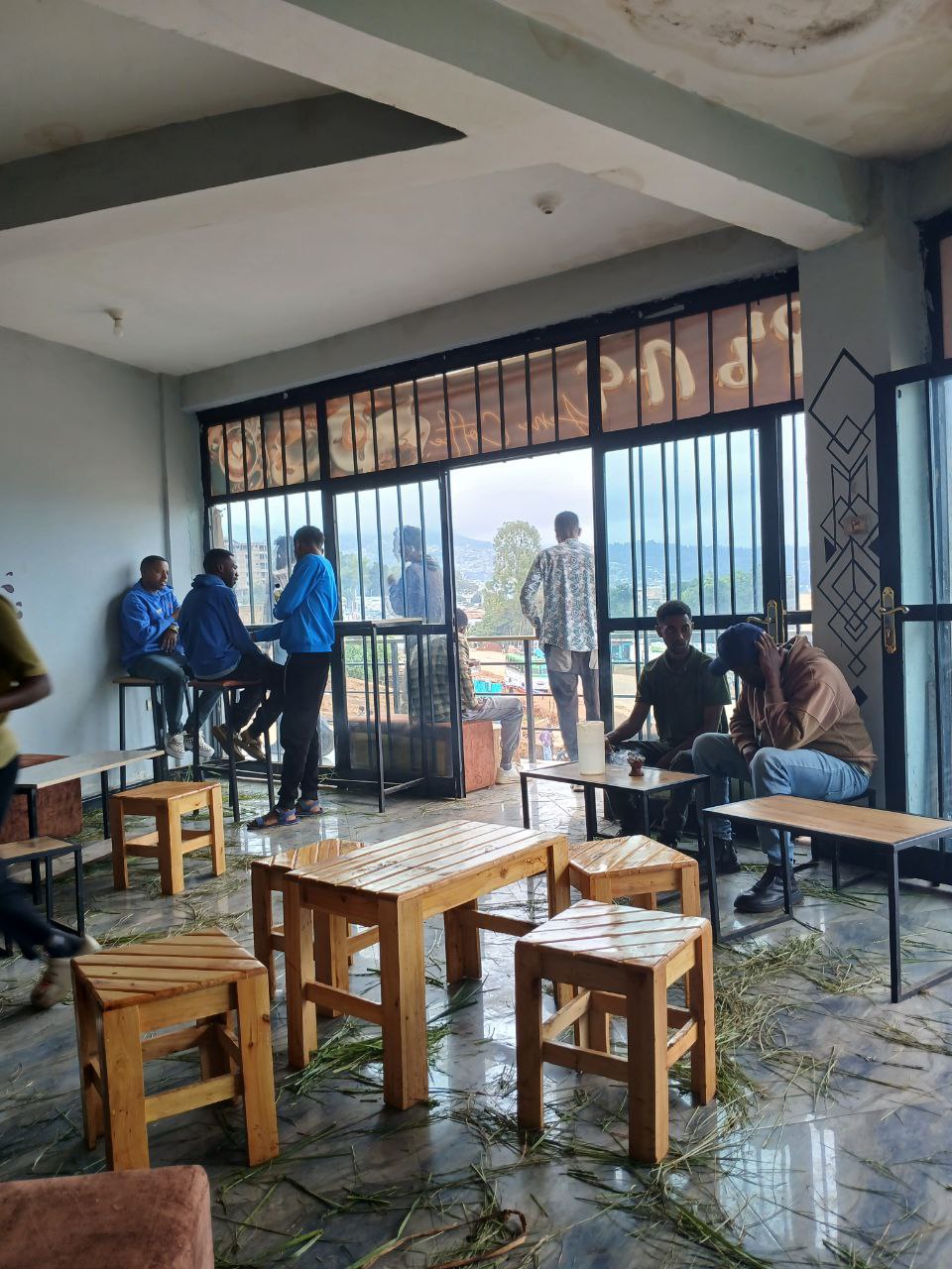 Community gathering at Yene Coffee